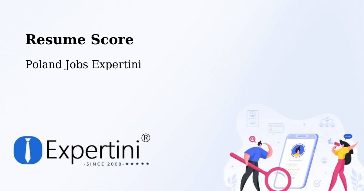 Resume Score & Job Description Match Tool – Ostroróg - Poland Jobs Expertini